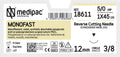 MONOFAST 5/0 45cm 12mm 3/8 circle, reverse - 24 Pack