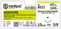 MONOSORB 4/0, 45cm 19mm 3/8 circle, reverse - 24 Pack